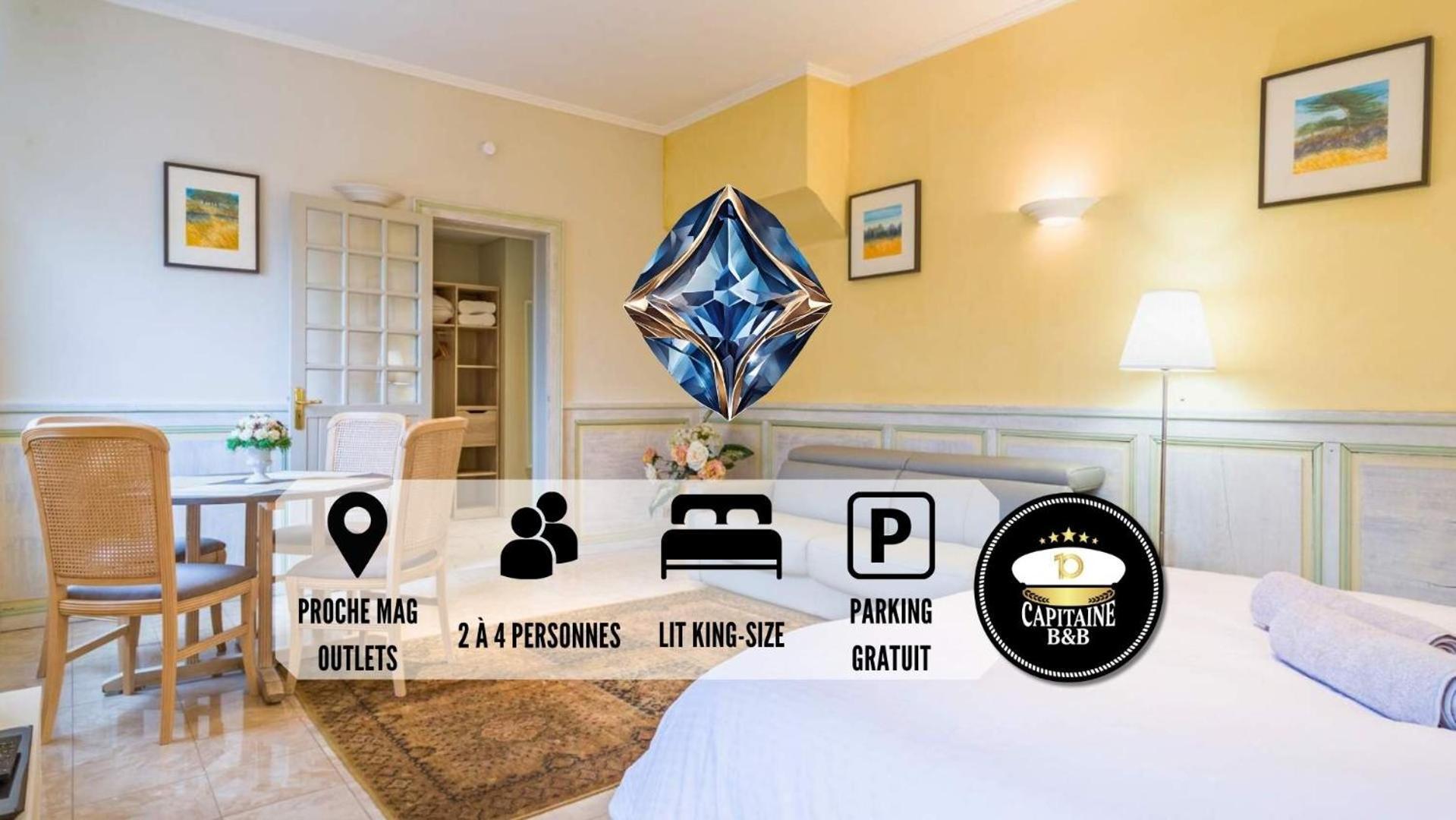 Le Saphir - Confort - Proche Mag Outlet Troyes - Parking Gratuit Pont Sainte Marie Bagian luar foto